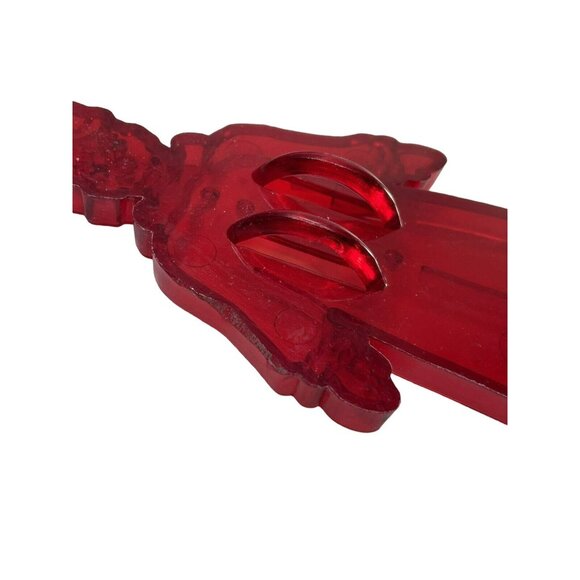 Clown Educational Products Company Red Plastic Cookie Imprint Cutter 4" Vintage - Picture 4 of 7